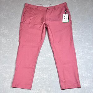 Ralph Lauren Dress Pants Men 38x25 Hemmed Black Label Pink Classic Fit Ultraflex